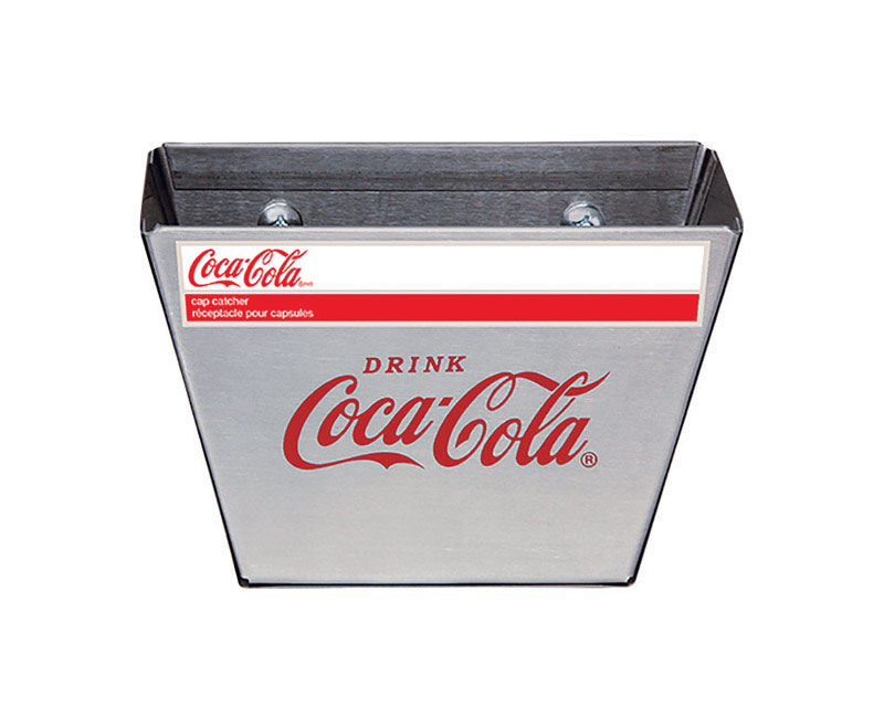 TableCraft Coca-Cola Silver Stainless Steel Bottle Cap Catcher