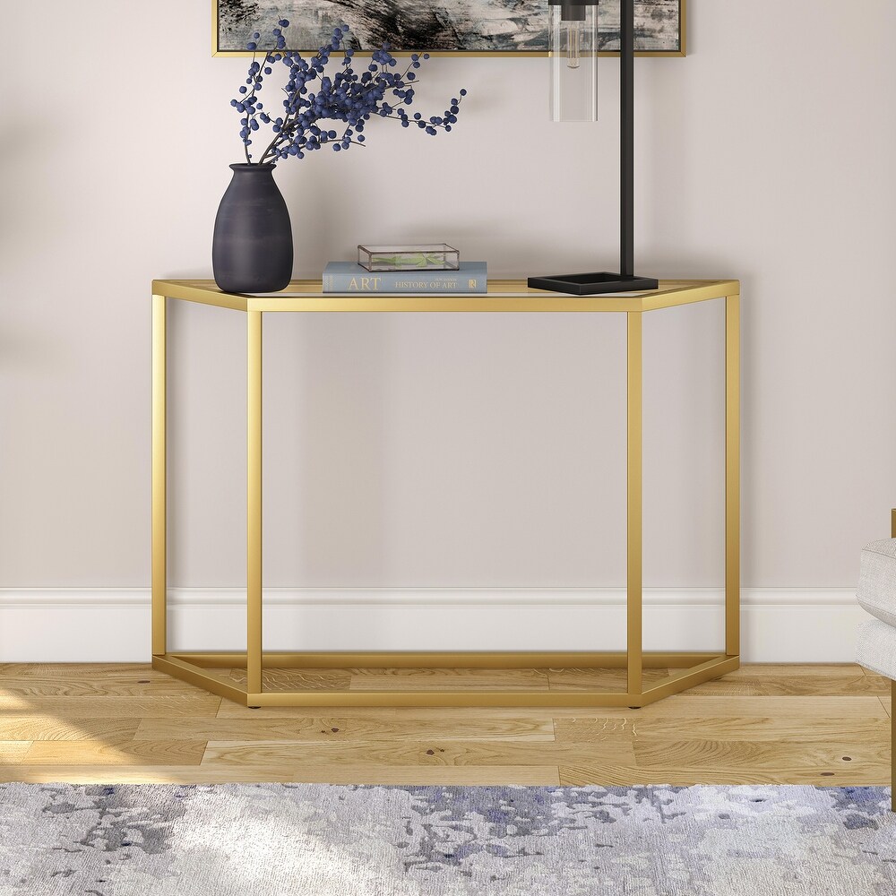 Levi 44'' Wide Trapezoid Console Table   44\