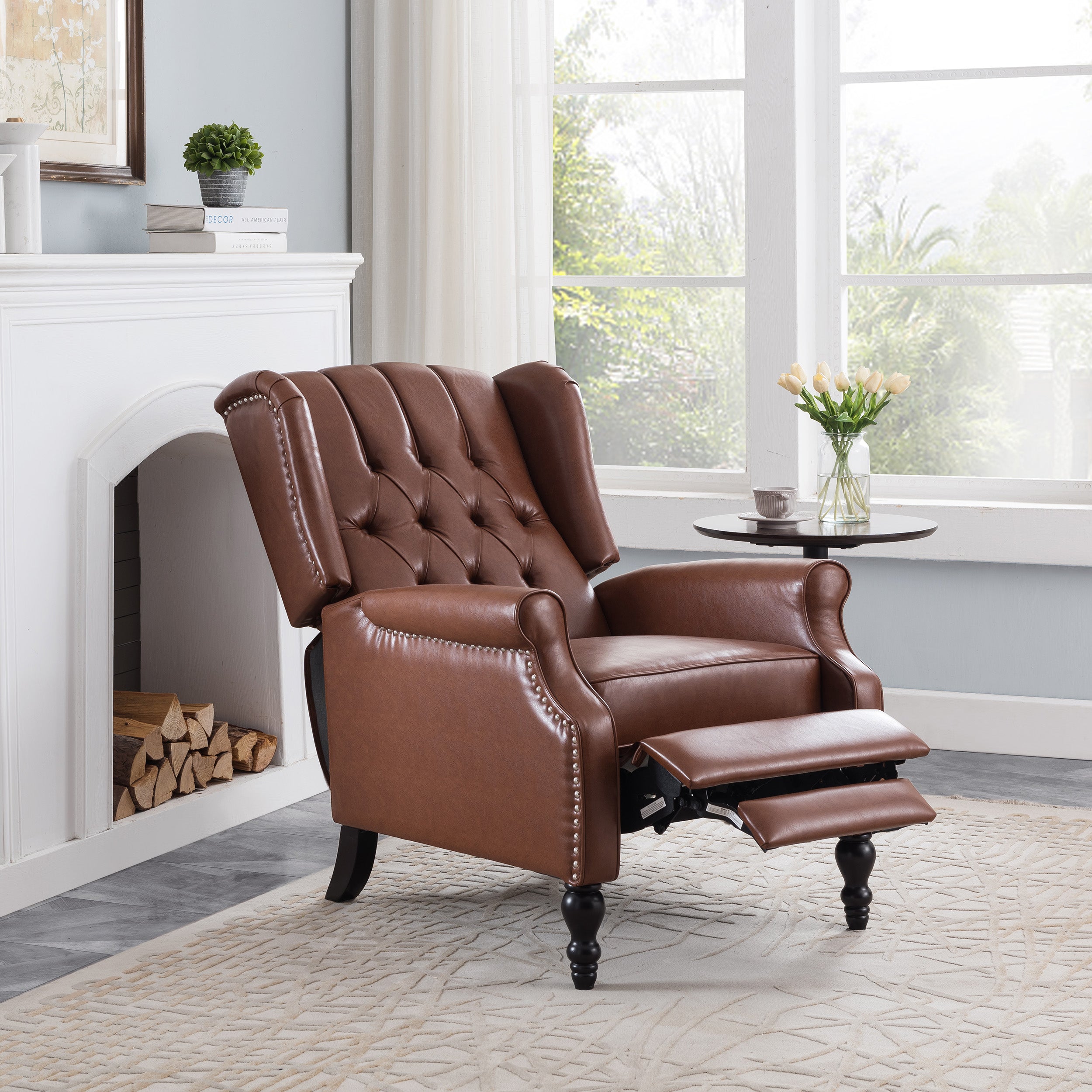 Temzyl Contemporary Tufted Recliner