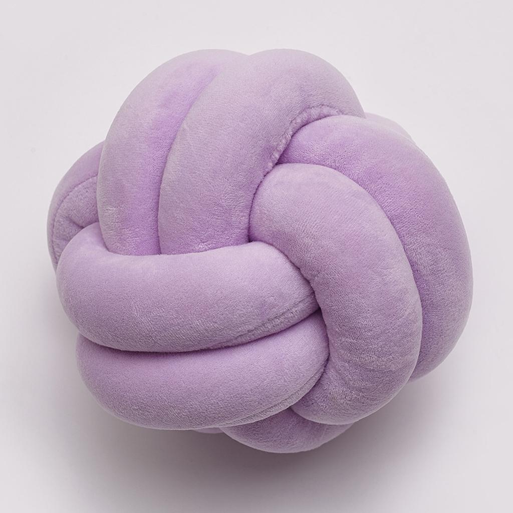 Ball Cushion Knotted Pillow Toys Bed Cushions Throw Pillow Purple