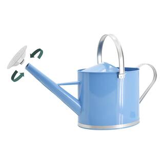 Arcadia Garden Products Chic 1.8 Gal. Sky Blue Metal Watering Can WC17