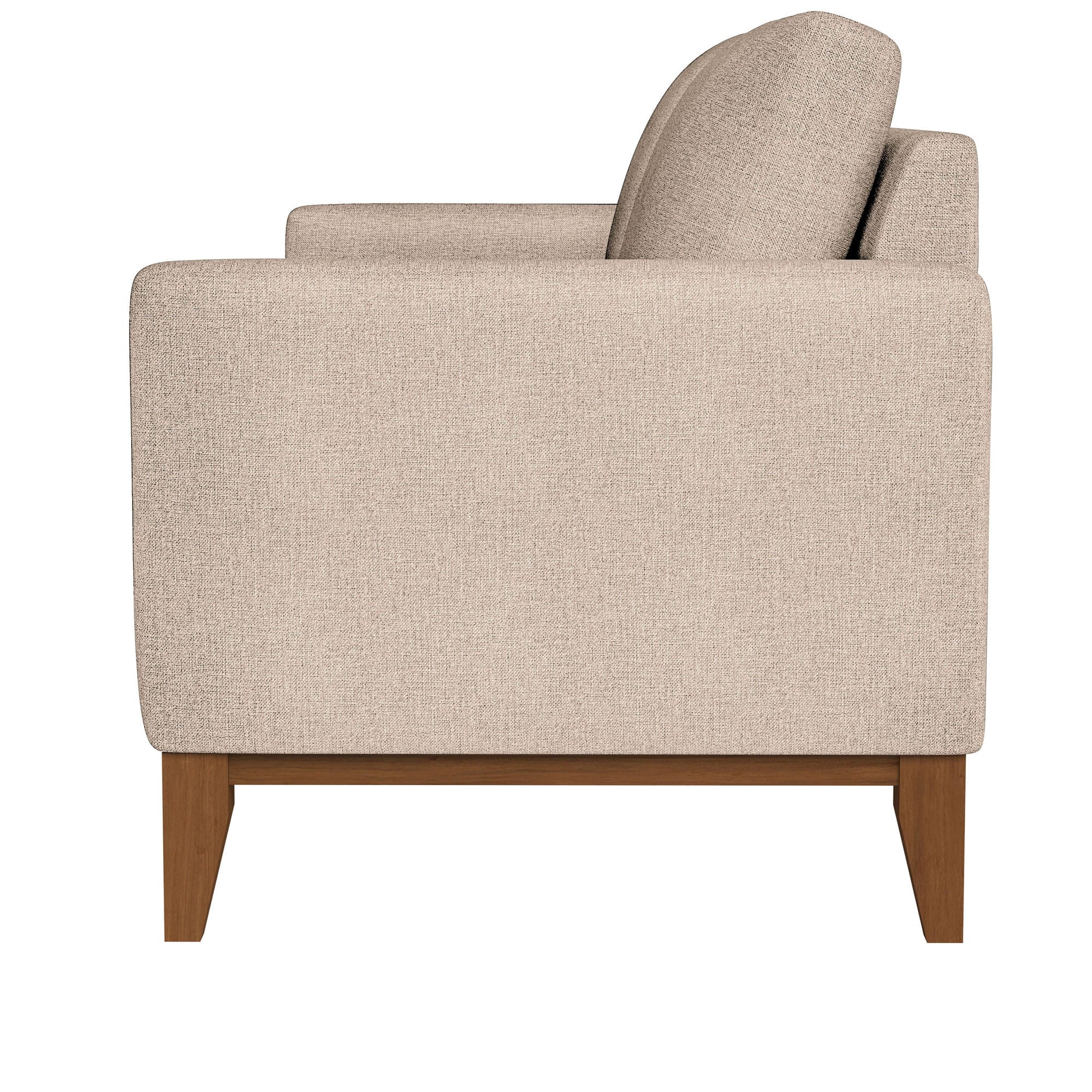 Desert Fields Modern Boho Lacey Sofa, Beige Polyester