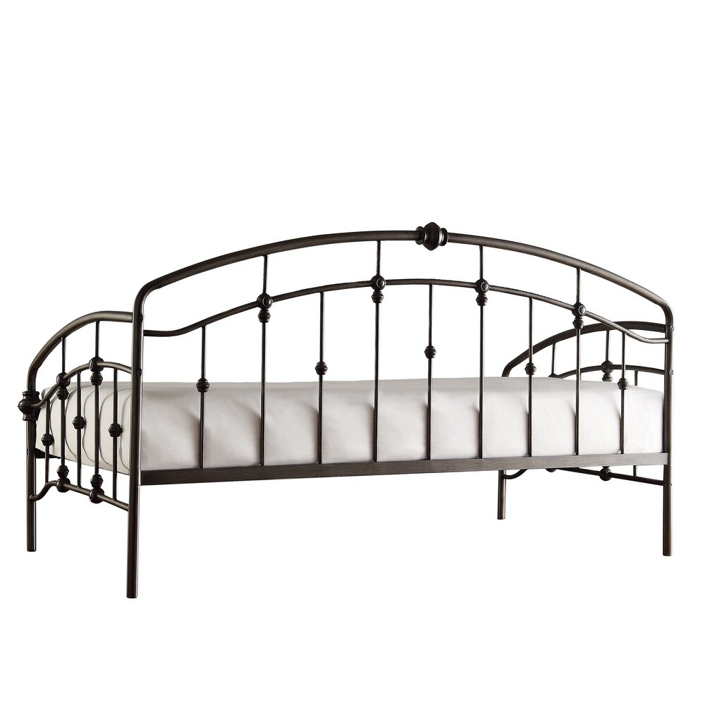 Lacey Round Curved Double Top Arches Victorian Iron Metal Daybed by iNSPIRE Q Classic