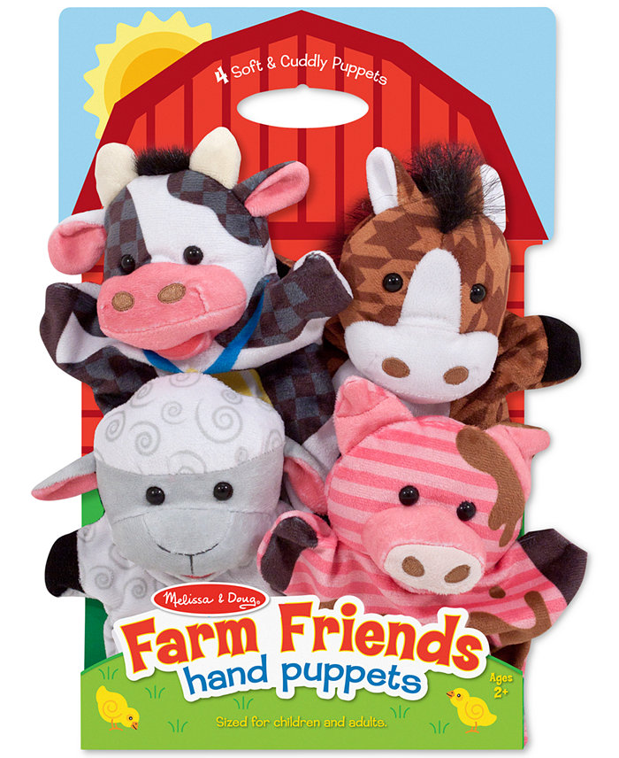 Melissa and Doug Kids Farm Friends Hand Puppets Set