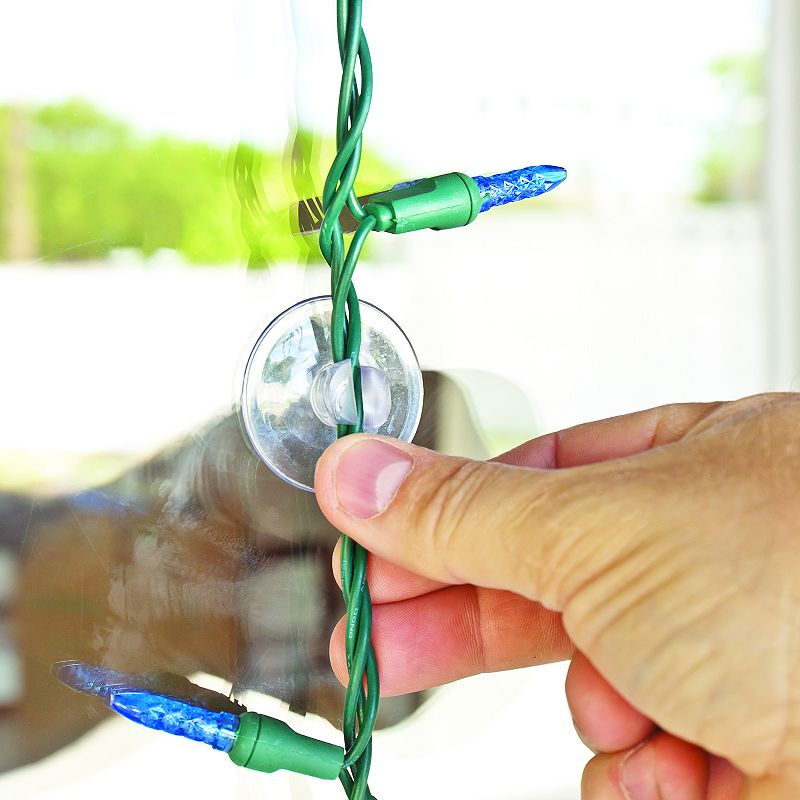 Set of 20 Clear Suction Cup Christmas Light Clips - 1.5