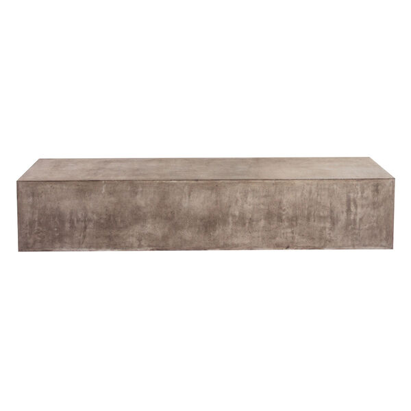 Perpetual Monolith Coffee Table in Slate Gray