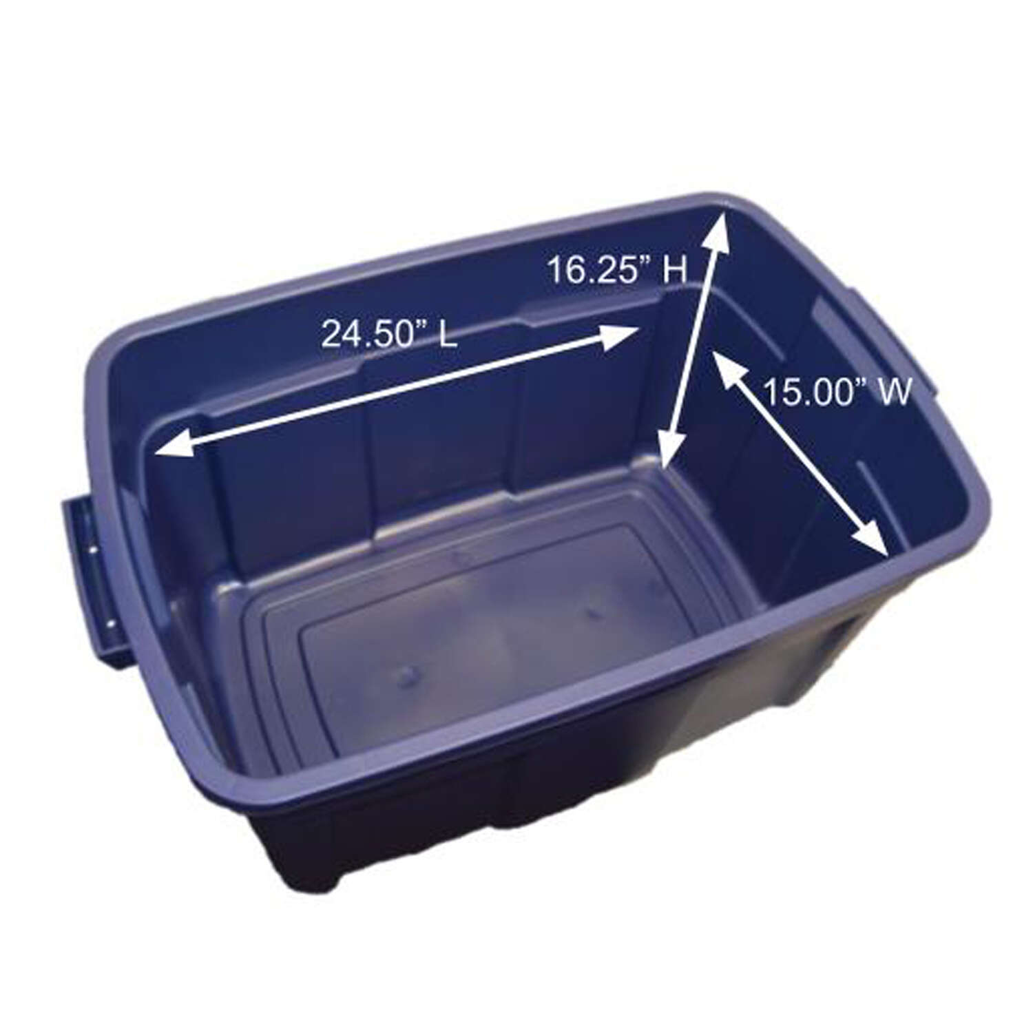 Rubbermaid Roughneck 31 gal Black/Gray Storage Box 16.7 in. H X 20.4 in. W X 32.3 in. D Stackable