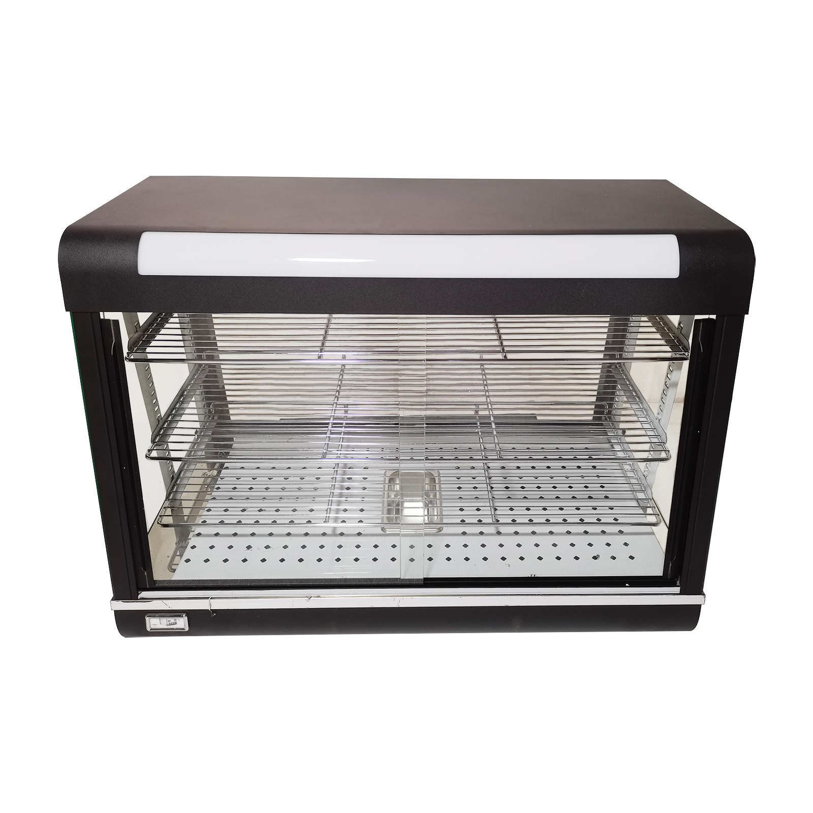 INTSUPERMAI Electric 35 inch Food Warmer Showcase Display Insulation Cabinet 3 Tiers