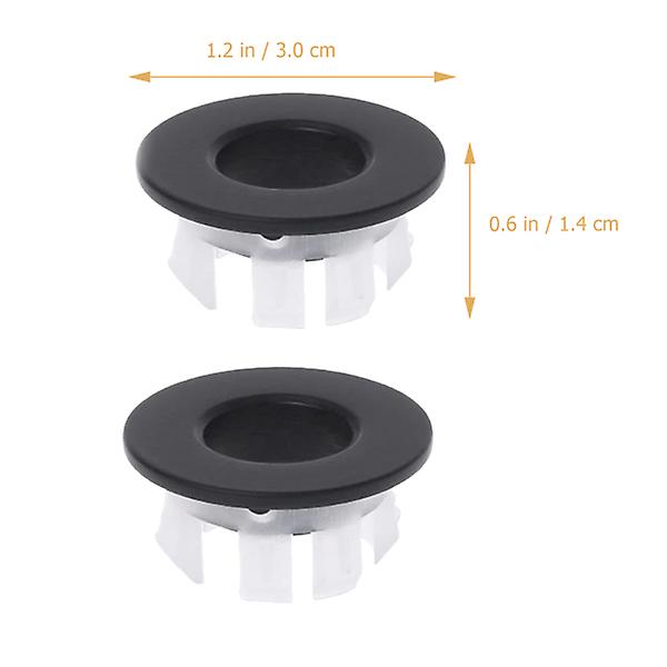 2pcs Sink Hole Overflow Cover Basin Sink Overflow Cover Bathroom Basin Insert