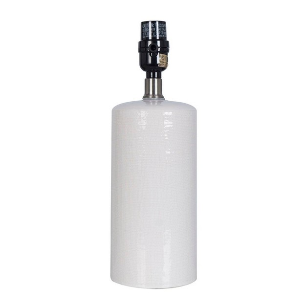 Small Ceramic Lamp Base White