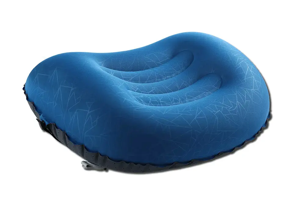 Low Moq Ultralight Camping Compressible Compact Comfortable Ergonomic air cushion beach camping airplane Inflating travel Pillow