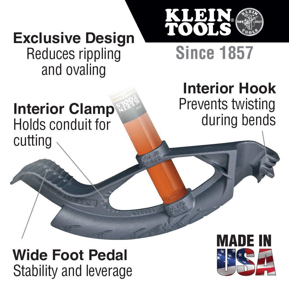 Klein Tools Iron Conduit Bender 1/2