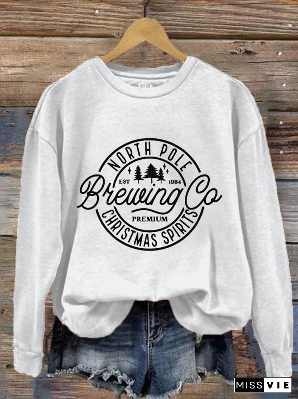 Women's North Pole Brewing Co Printed Sweatshirt