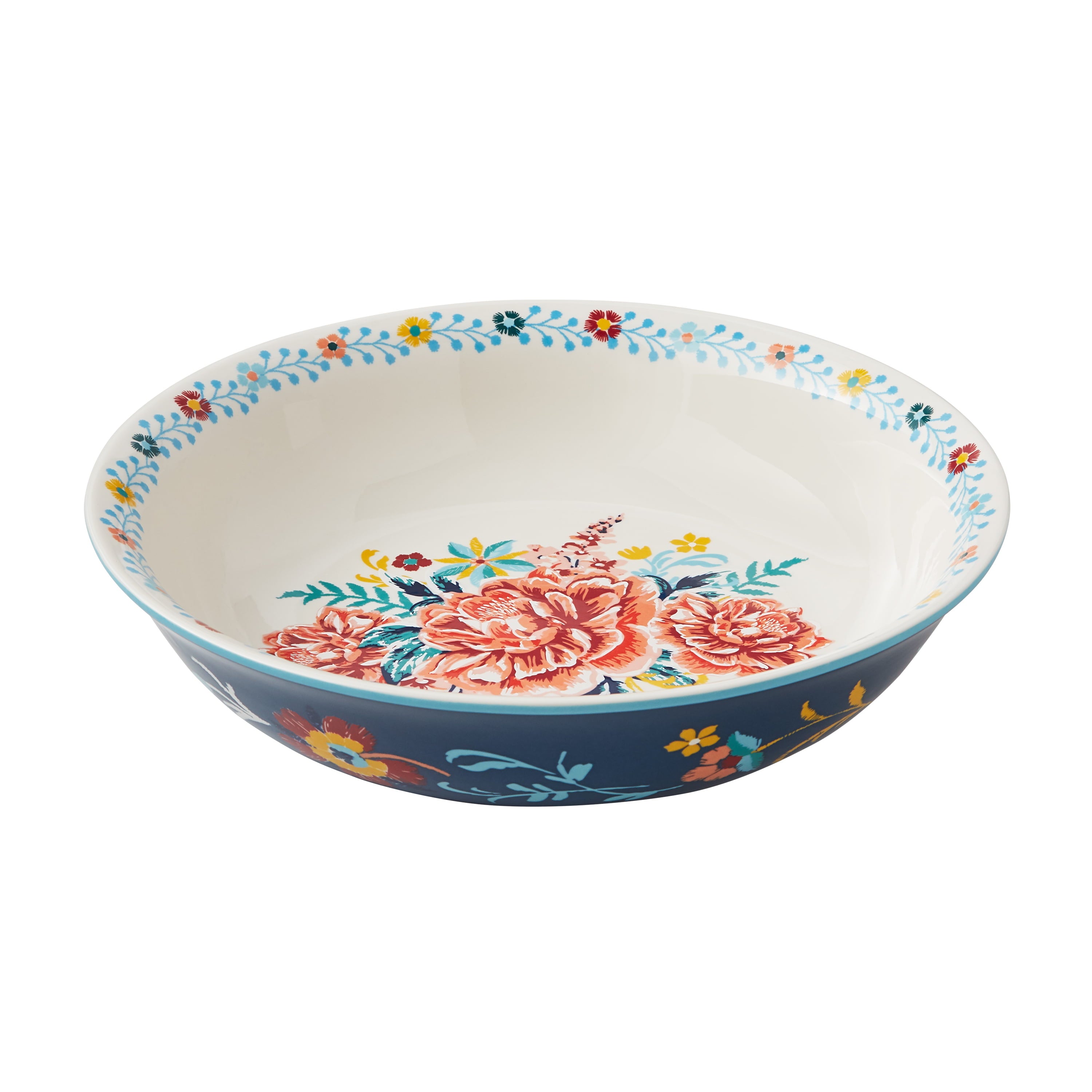 The Pioneer Woman Keepsake Floral Stoneware Serve Bowl