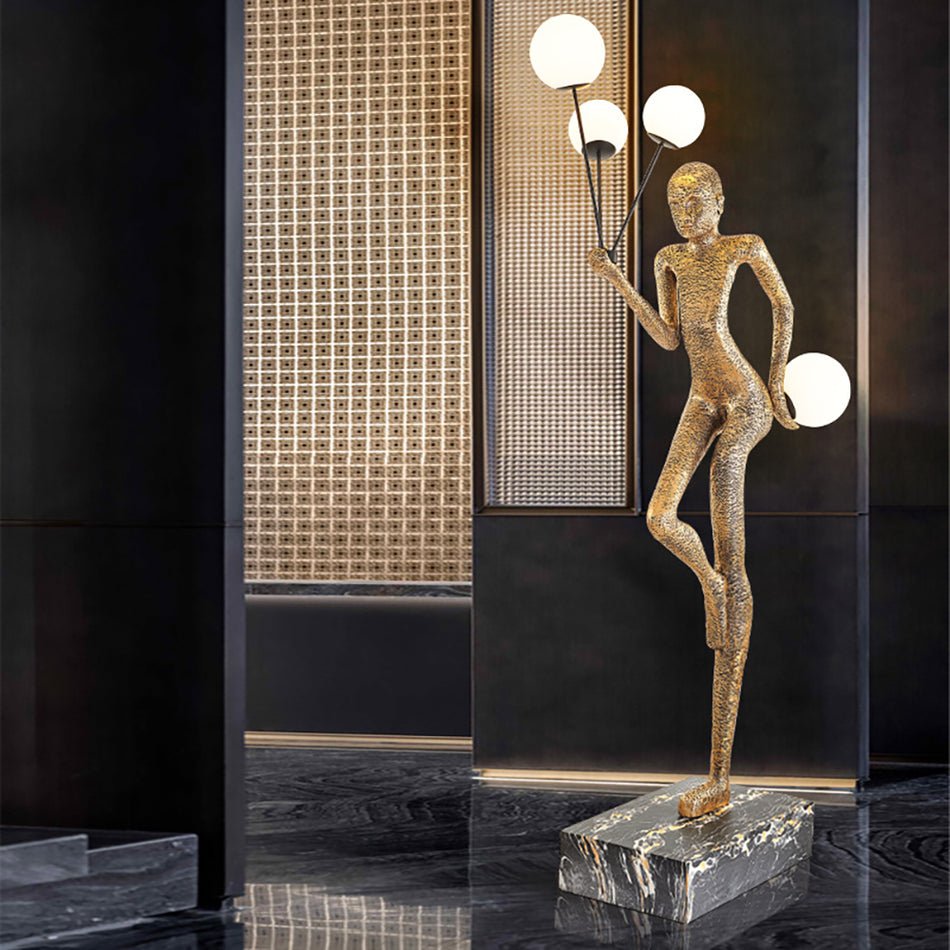 Juggling Sculptor Floor Lamp