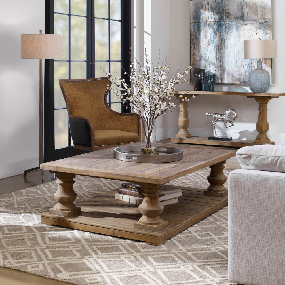 Uttermost Stratford Rustic Cocktail Table   Traditional   Coffee Tables   by Uttermost  Houzz