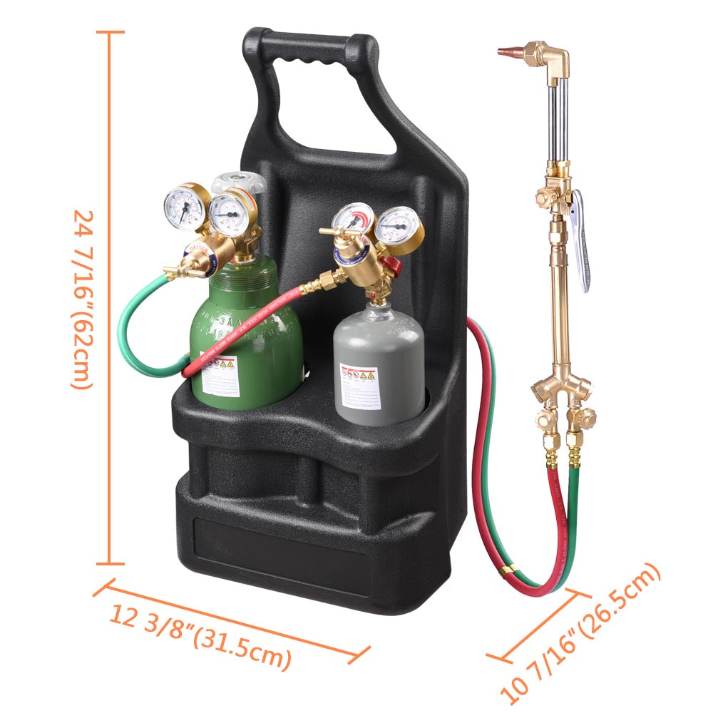 Yescom DOT Victor-Style Welding & Cutting Torch Kit Oxygen Acetylene