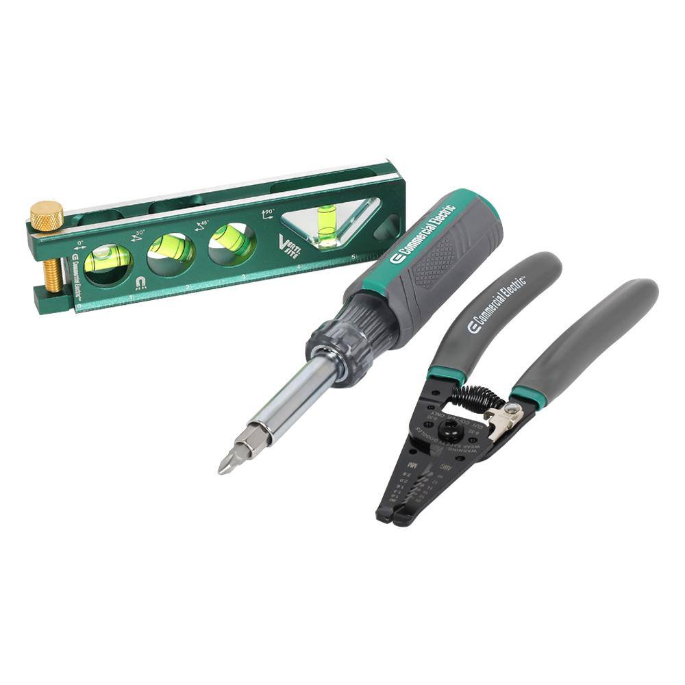 Commercial Electric Electrician's Tool Set (3-Piece) CE220302