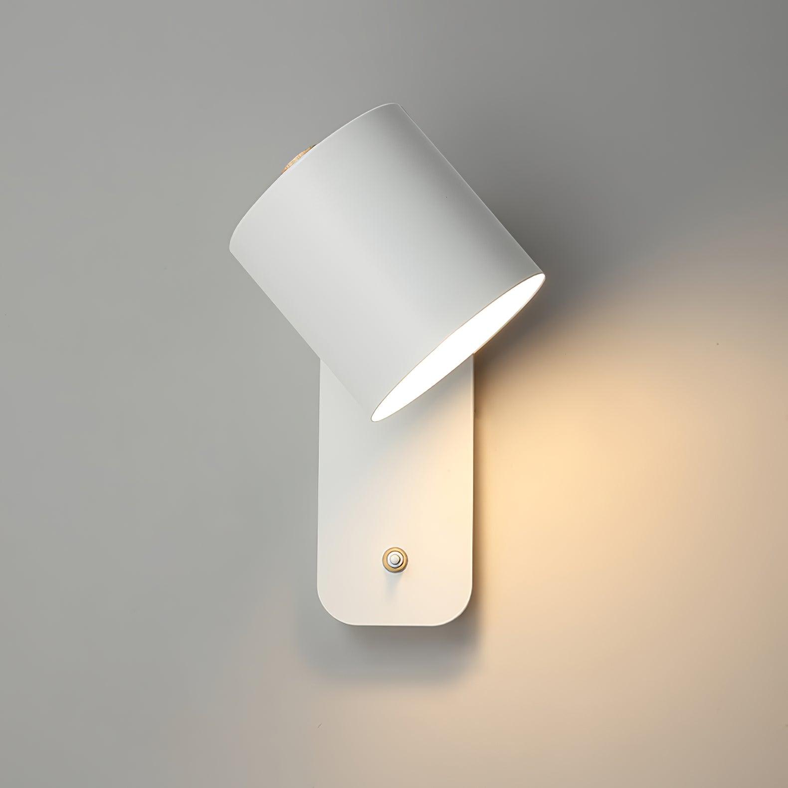 Rotatable Cylinder Plug-in Wall Lamp