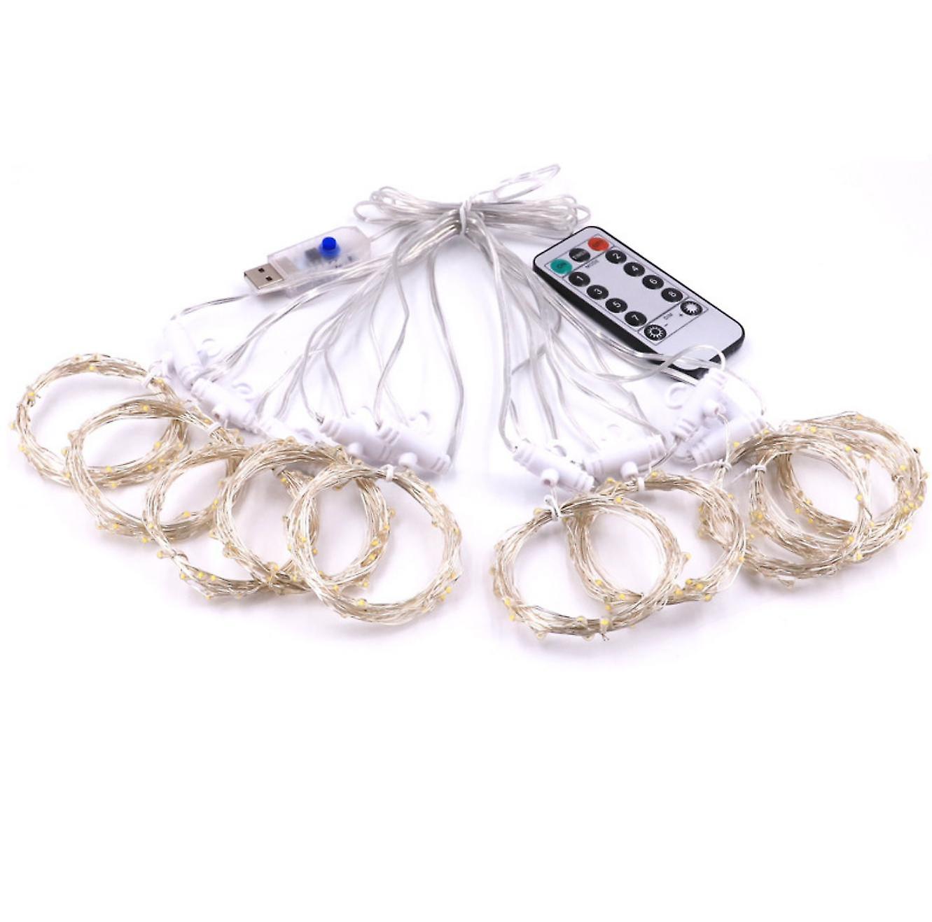 Led Curtain Remote String Lights