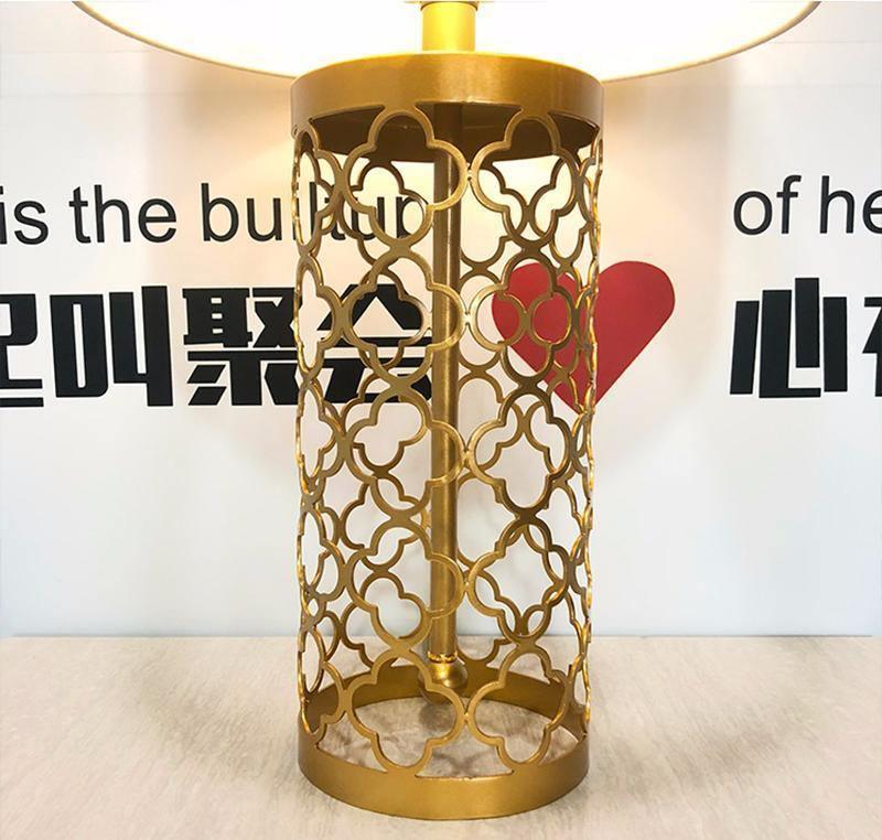 Openwork Metal Table Lamp