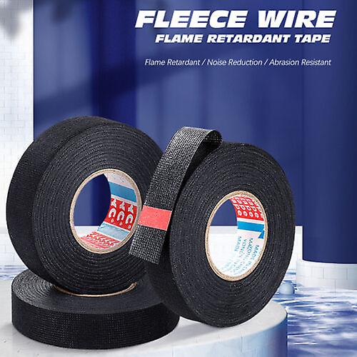 5 Rolls Car Tape Adhesive Cloth Fabric Wiring Loom Harness 15m *15mm/ 15m*19 Mm W11983632