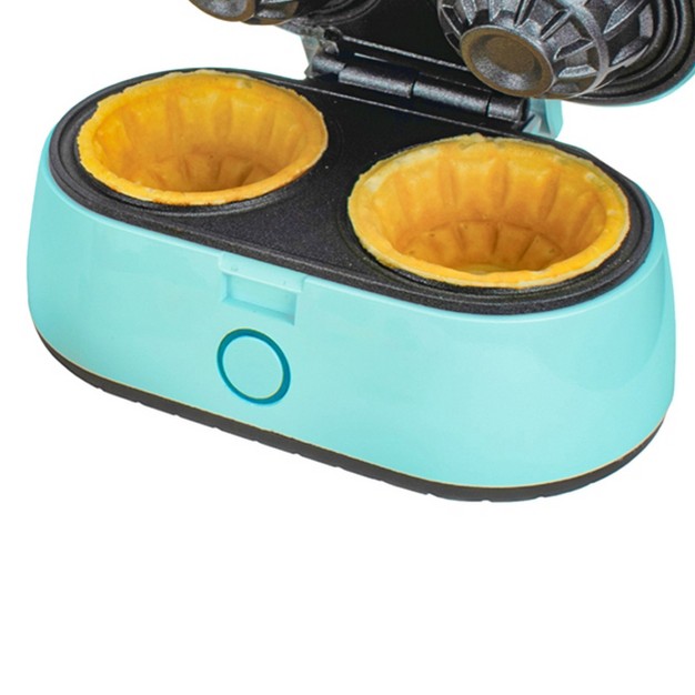 Brentwood Double 3 5 Inch Waffle Bowl Maker In Blue