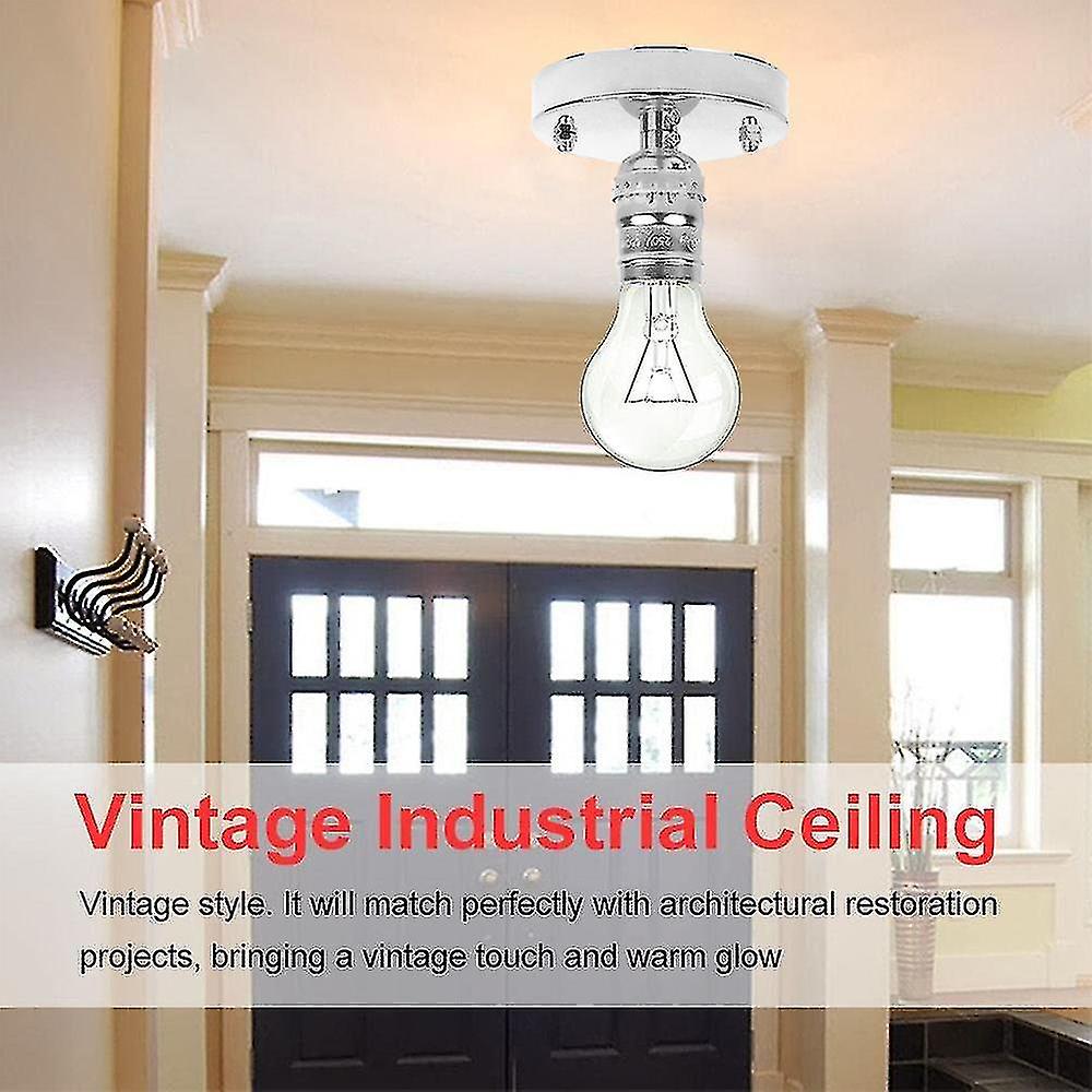 Vintage Ceiling Lights Industrial Chandeliers Metal Cage Lamp