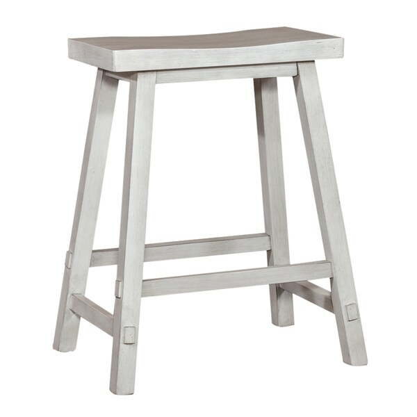 Creations Multi 24 Inch Sawhorse Counter Stool - White