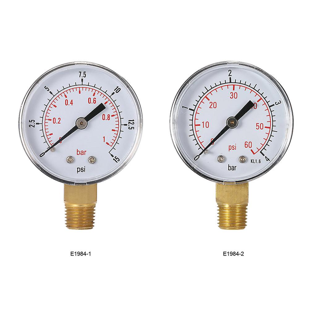 50mm 0~60psi 0~4bar Pool Filter Water Pressure Dial Hydraulic Pressure Gauge Meter Manometer 1/4