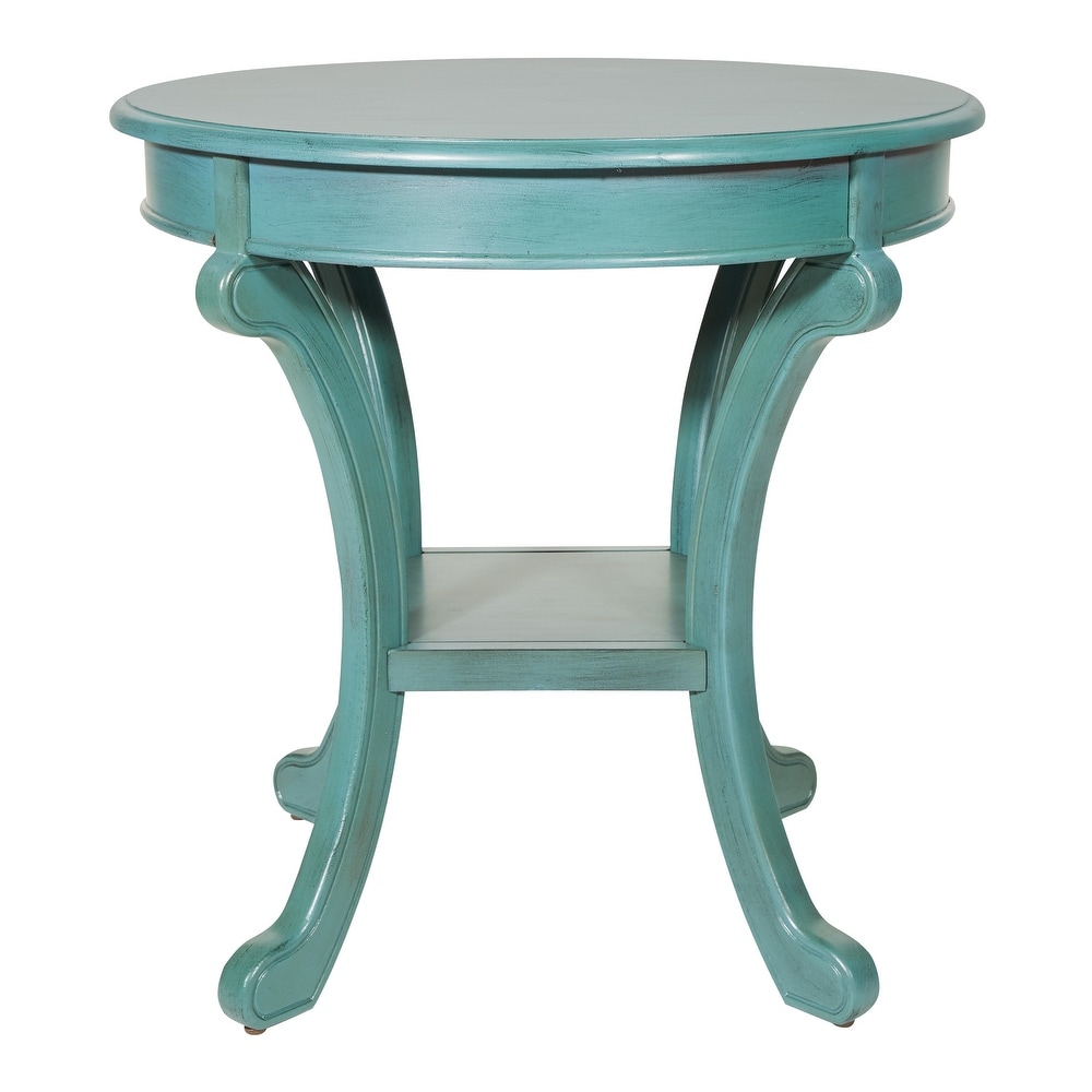 Copper Grove Korostyshiv Hand painted Transitional Accent Table