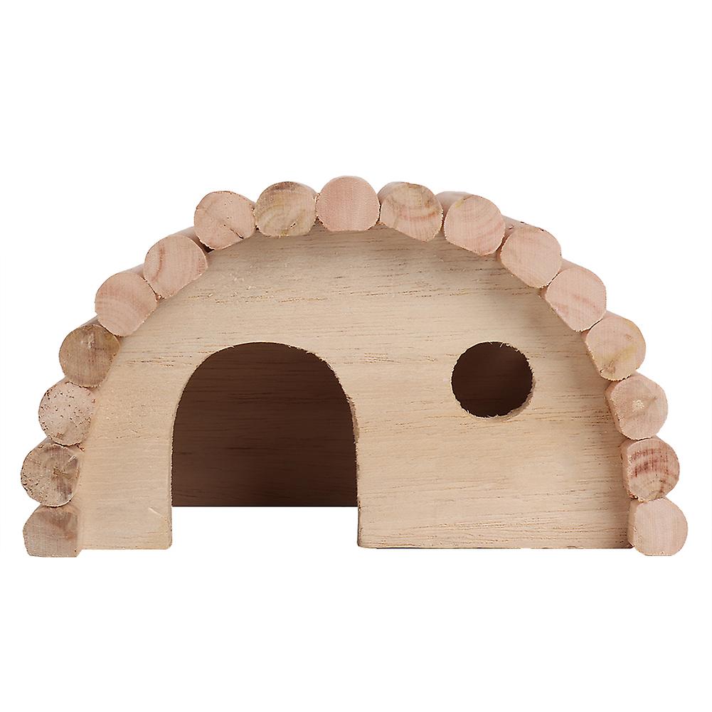 Wooden Hamster Arch Bed Small Animal Warm House Hamster Nest Wooden Toy