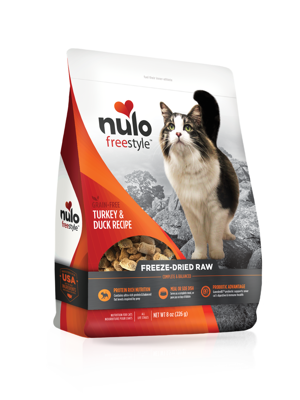 Nulo Freestyle Grain Free Turkey and Duck Recipe Freeze-Dried Raw Cat Fo