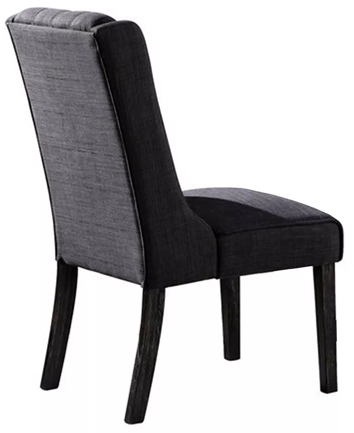 Best Master Furniture Newport Upholstered Side Chairs with Tufted Back Set of 2