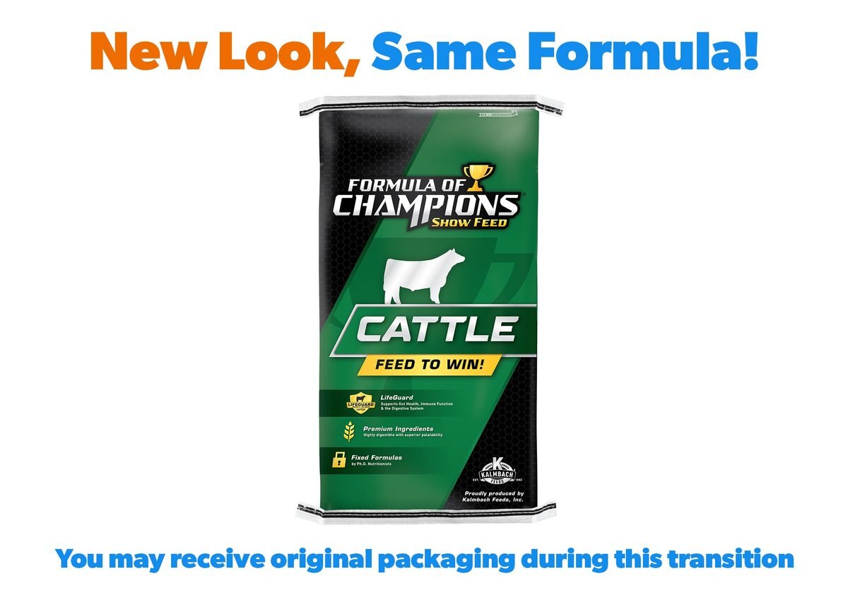 Formula of Champions Ultra Gain Show Cattle Feed， 50-lb bag