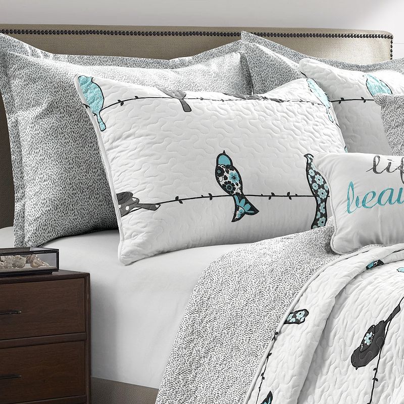 Lush Decor Rowley Birds Quilt 7-Piece Set