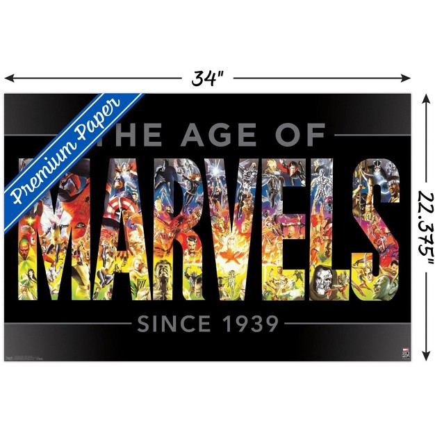 Trends International Marvel Comics Marvel 80th Anniversary Age Of Marvels Unframed Wall Poster Prints