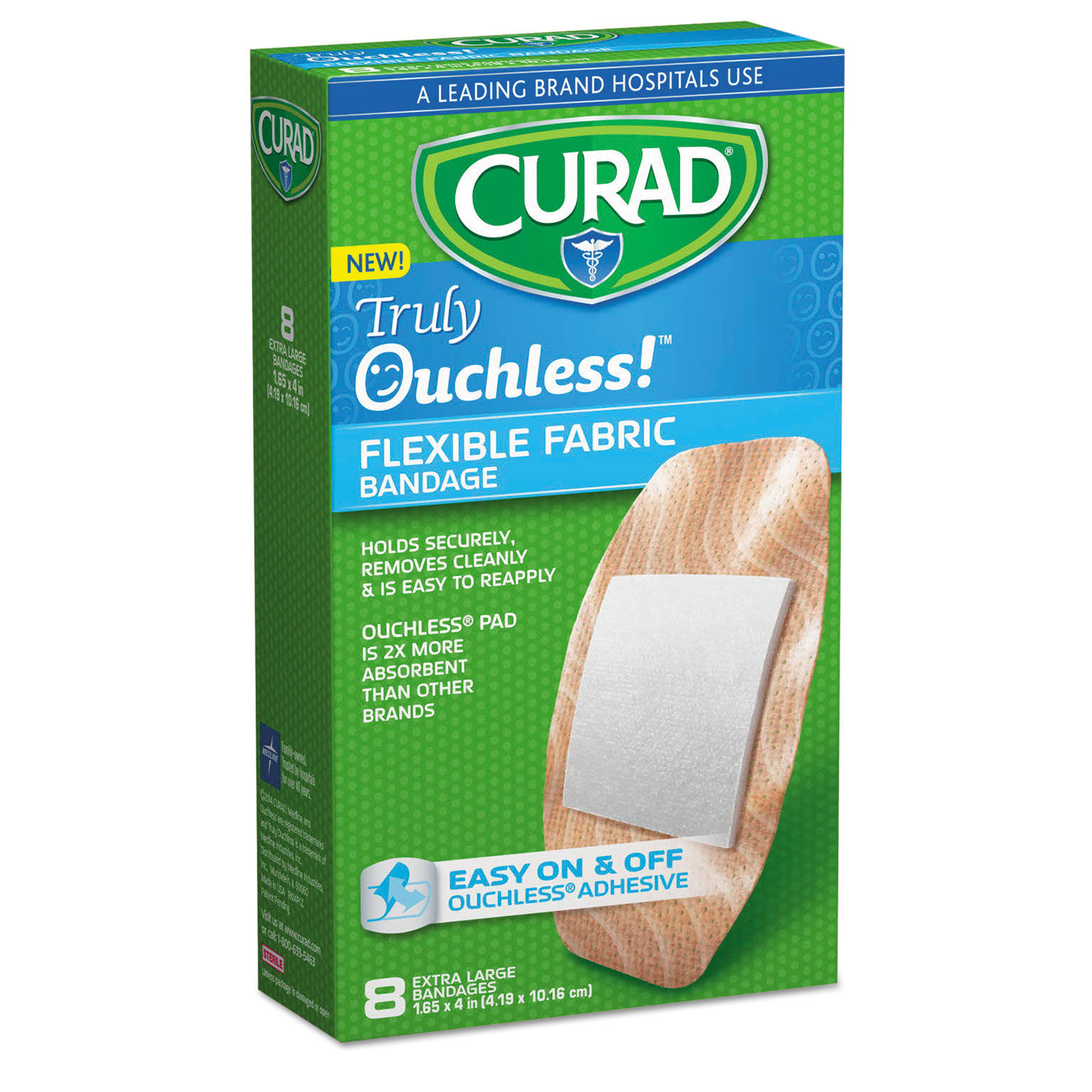 Ouchless Flex Fabric Bandages by Curadandreg; MIICUR5003V1