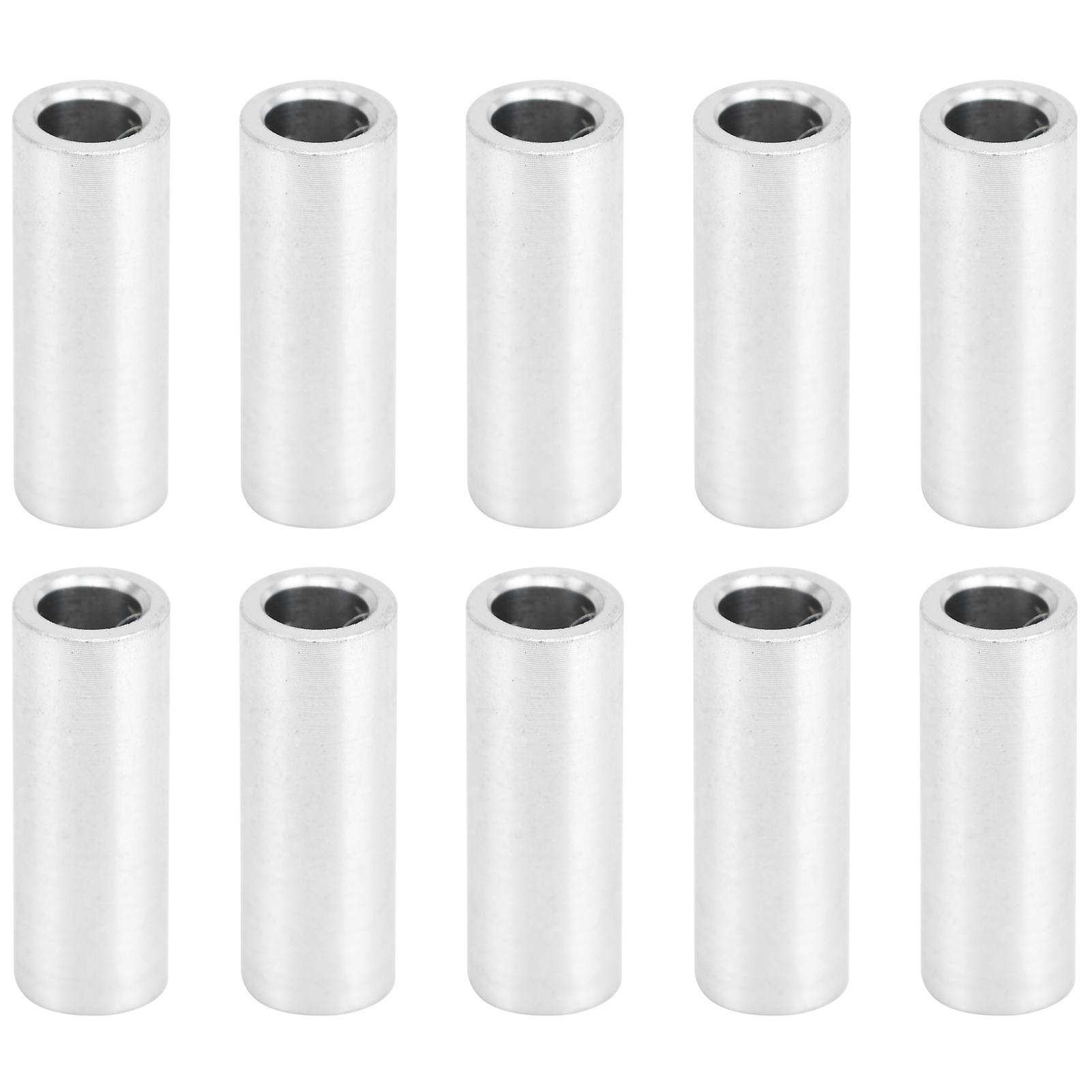 10pcs Round Spacer Aluminum Alloy Unthreaded Standoff Support Fittings 6mm Outer Diameterlong 16mm