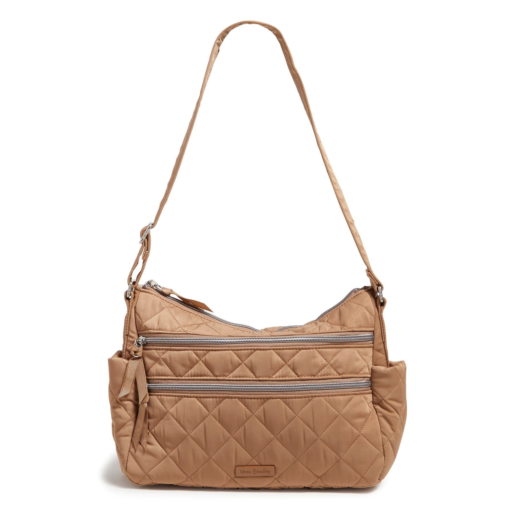 Triple Zip Shoulder Bag