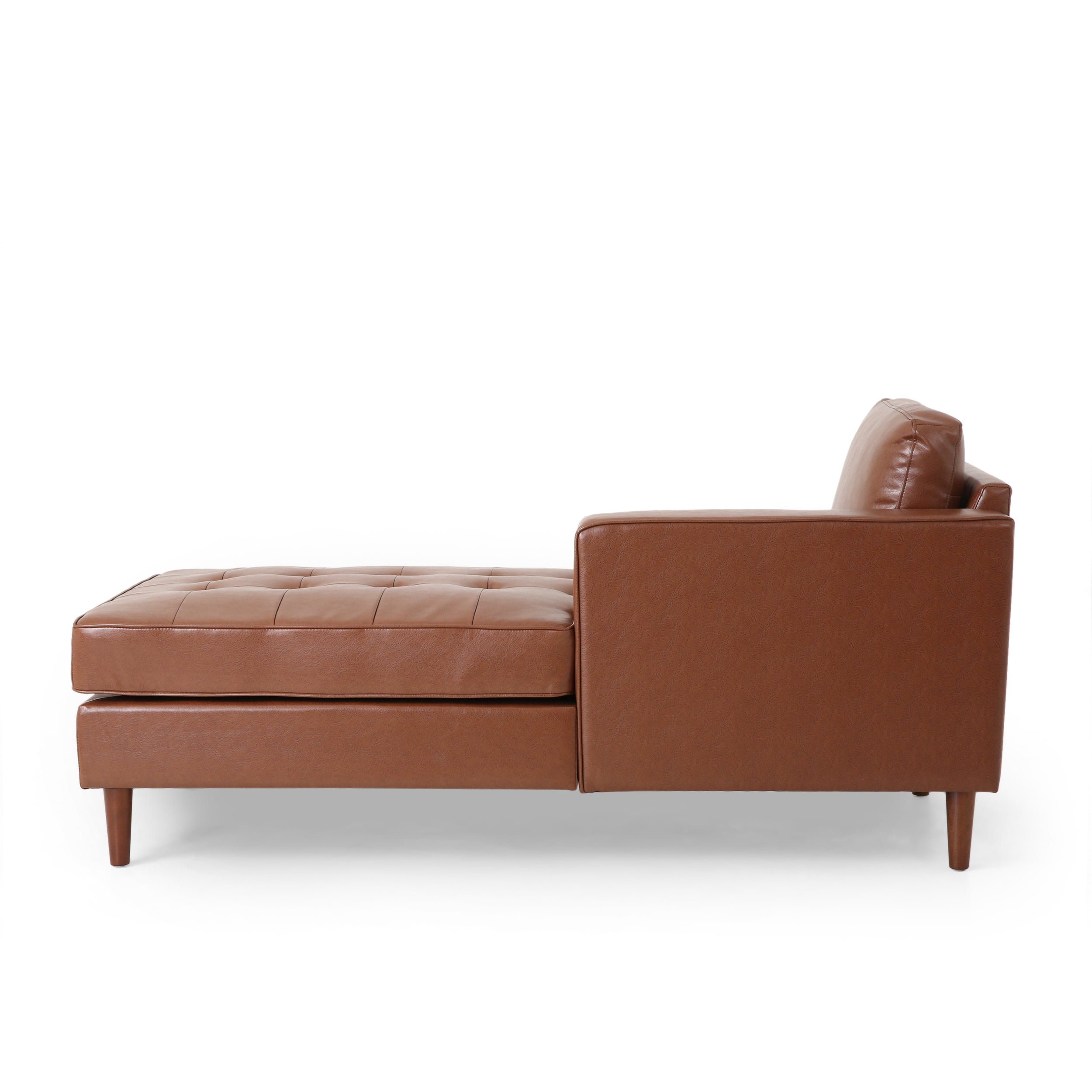 Hixon Contemporary Tufted Upholstered Chaise Lounge