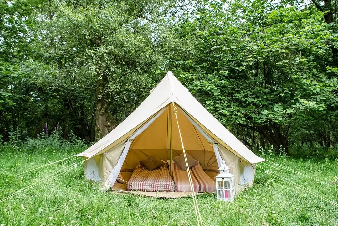 High Quality Waterproof Outdoor Camping Oxford Canvas Teepee Glamping Tent Bell Tent on Sale