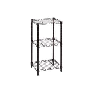 Honey-Can-Do Black 3-Tier Garage Storage Shelving Unit (15 in. W x 30 in. H x 14 in. D) SHF-09209