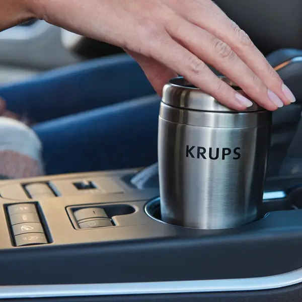 Krups Simply Brew To Go-Single-Serve Coffee Maker with Stainless Steel Travel Tumbler