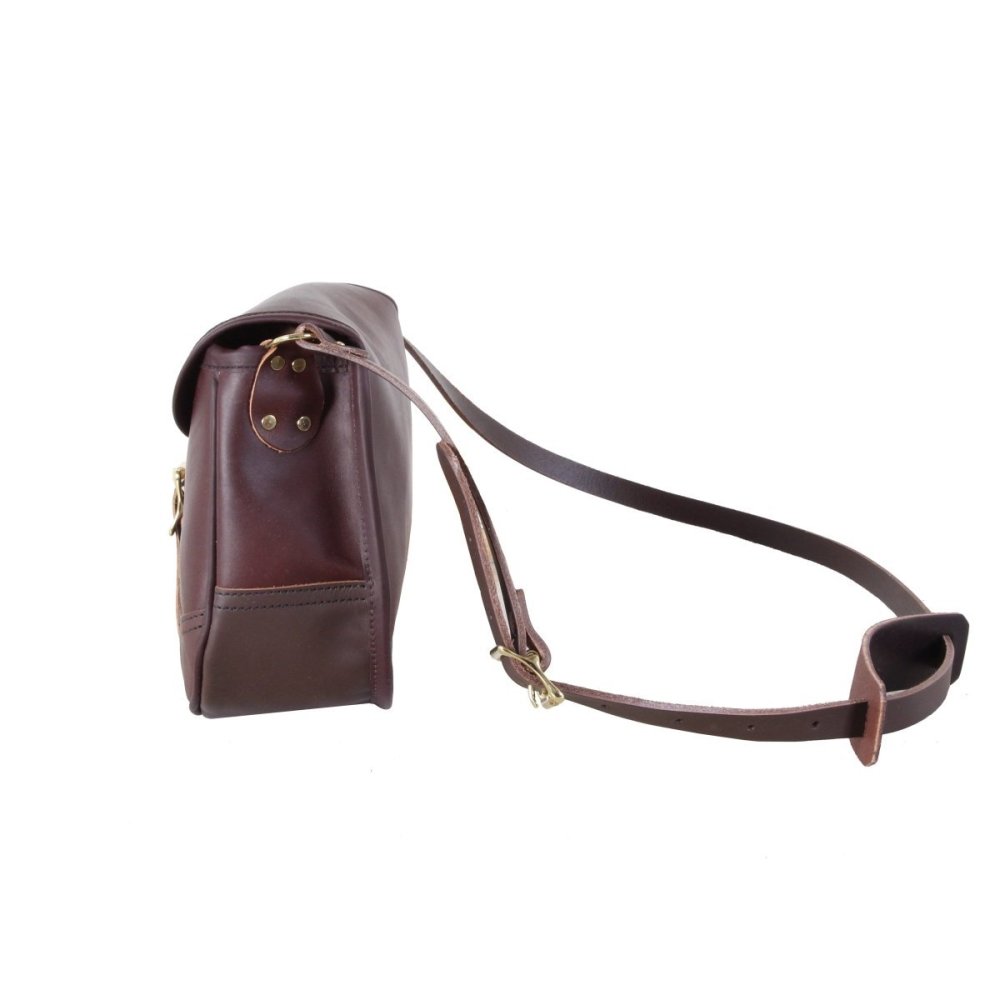 3 Liter Capacity Brown Leather Conceal and Carry Shell Purse ;