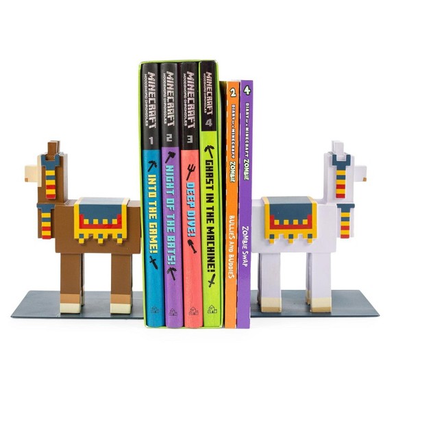 Ukonic Minecraft 6 inch Llama Bookends Set Of 2