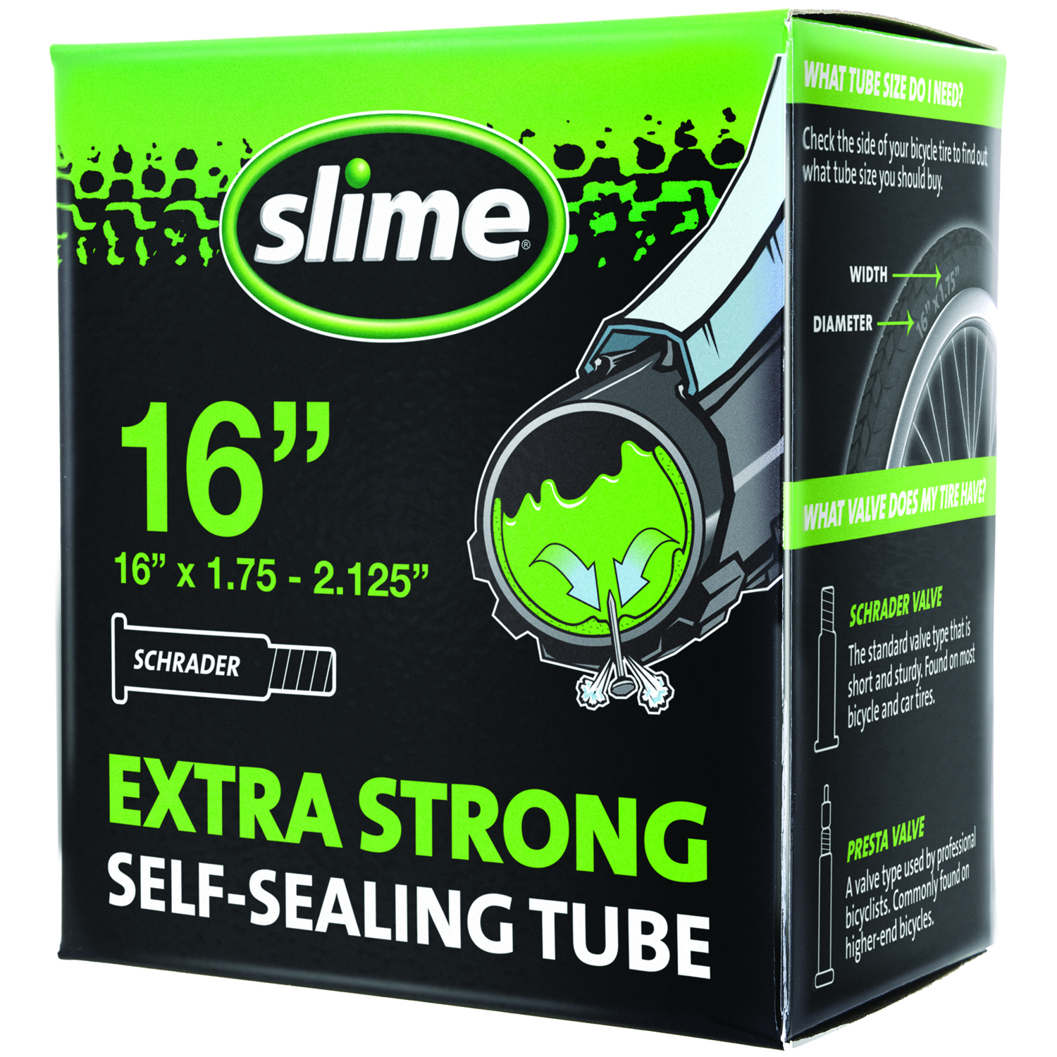 Slime 16 in. Rubber Bicycle Inner Tube 1 pk