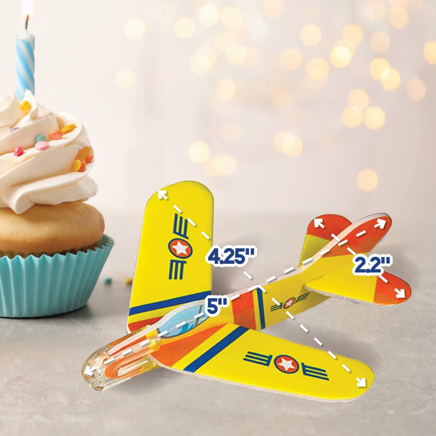 Party Favors for Kids - Bulk Toys - 72 Pack of Airplane Gliders Bulk Party Pack