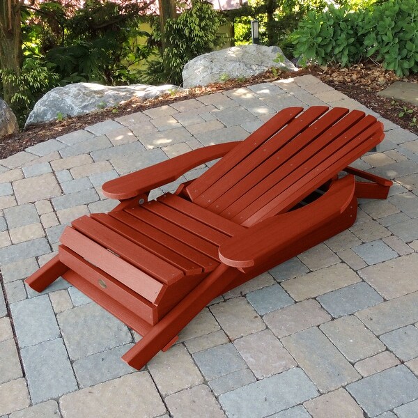 Ecofriendly KingSize Folding and Reclining Adirondack Chair