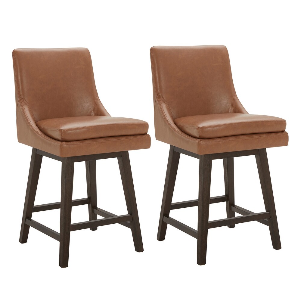 Luca Counter Height Swivel Barstool Set of 2